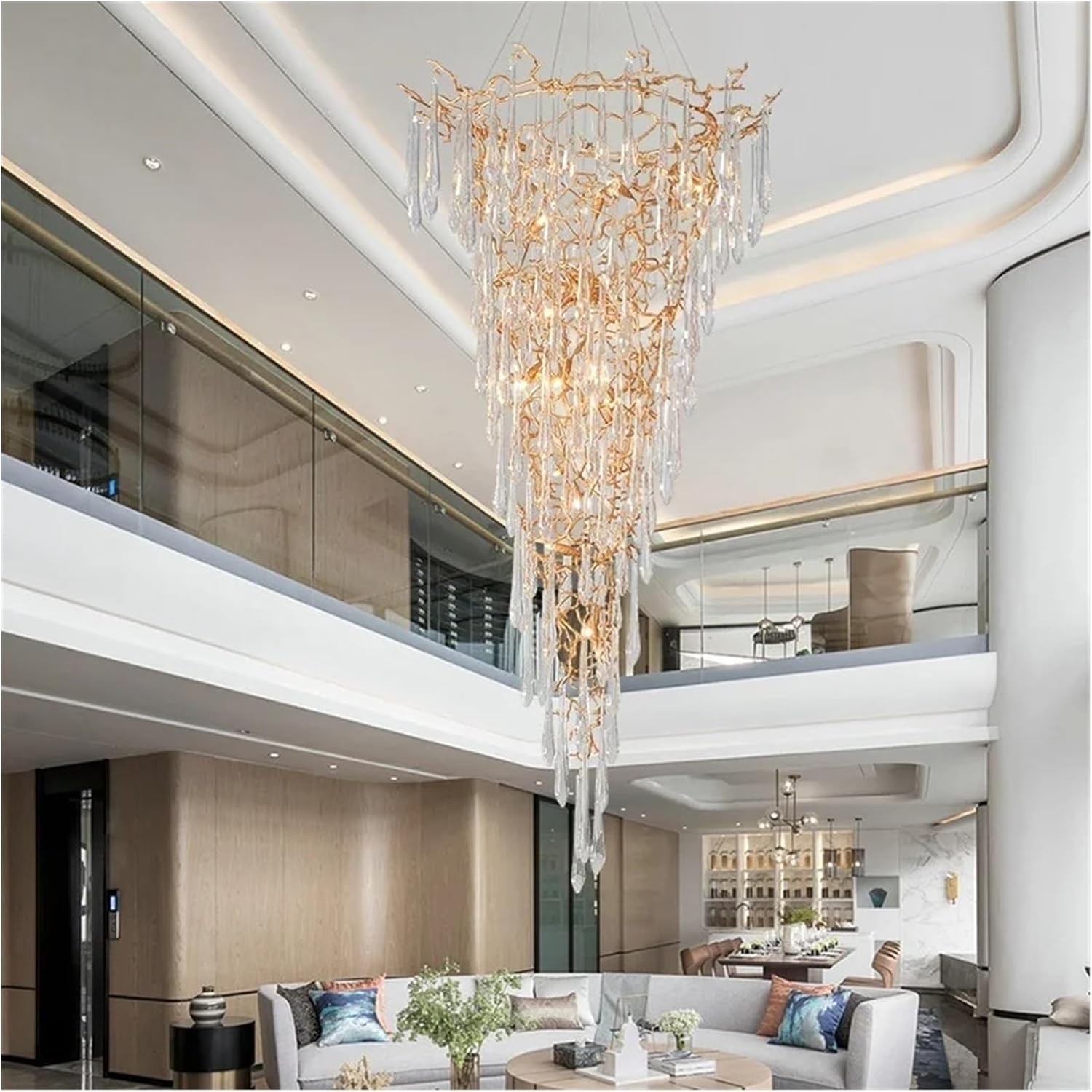 grand hall luxury crystal chandelier,buy grand hall chandelier,luxury crystal chandelier pros cons,crystal chandelier for staircase worth it,best large modern branch chandelier,should I buy a grand hall chandelier - detailed features and technical specifications