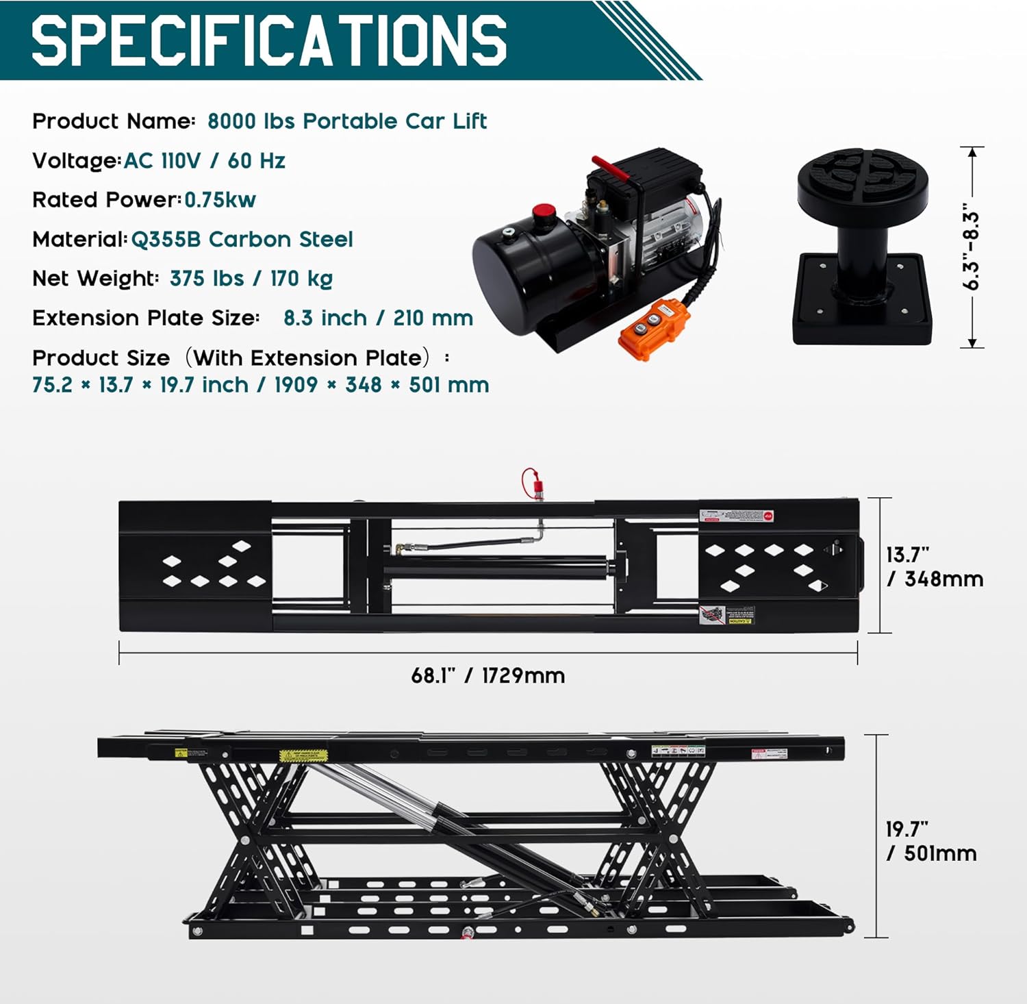 Albott 8000 LBS portable car lift review,Albott portable car lift review and rating,Albott car lift review pros cons,Albott 8000 lb lift honest review,Albott car lift review verdict,Albott car lift worth buying review unboxing and complete package contents