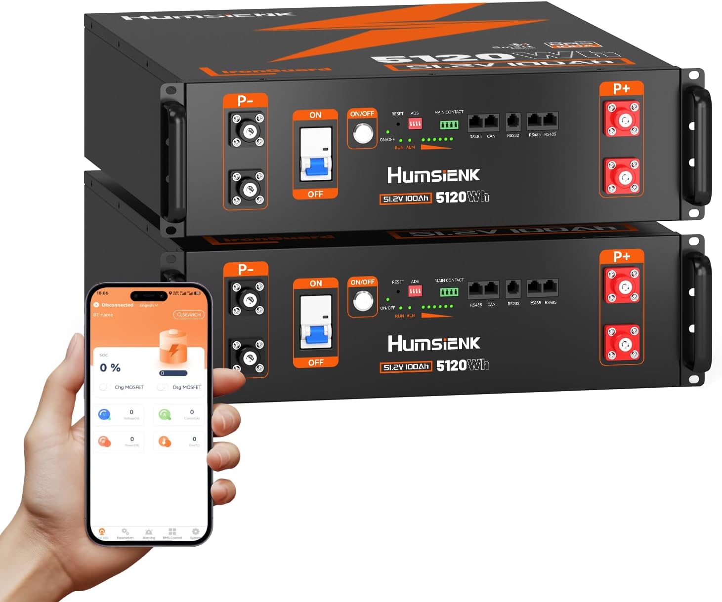 HumsiENK 48V 100Ah LiFePO4 battery review - detailed features and technical specifications