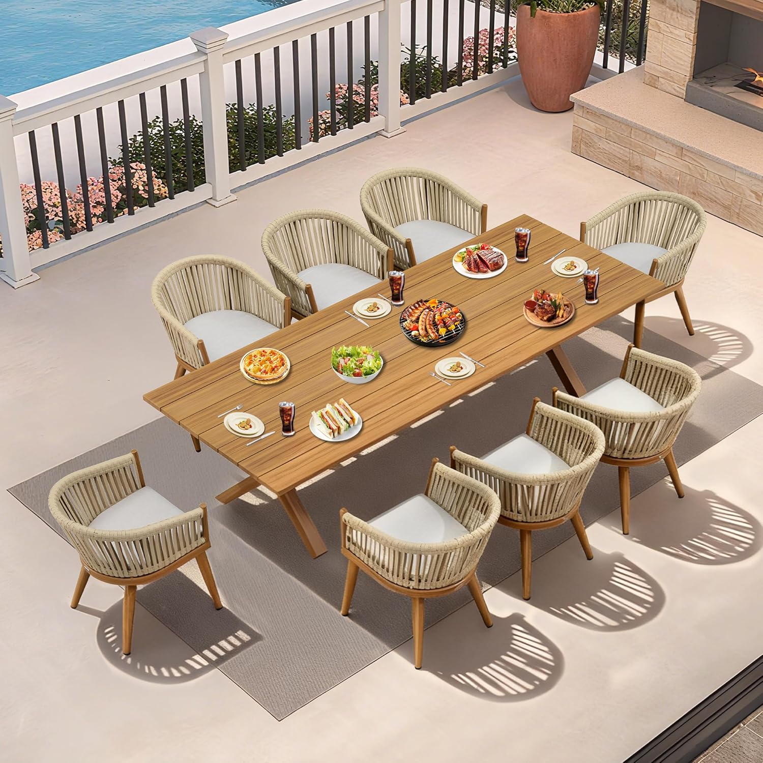 PURPLE LEAF 9 piece outdoor dining set review,PURPLE LEAF patio dining set review and rating,is PURPLE LEAF outdoor dining set worth buying,PURPLE LEAF aluminum dining set review pros cons,PURPLE LEAF wicker chair set review honest opinion,PURPLE LEAF 9 piece dining set review verdict - detailed features and technical specifications