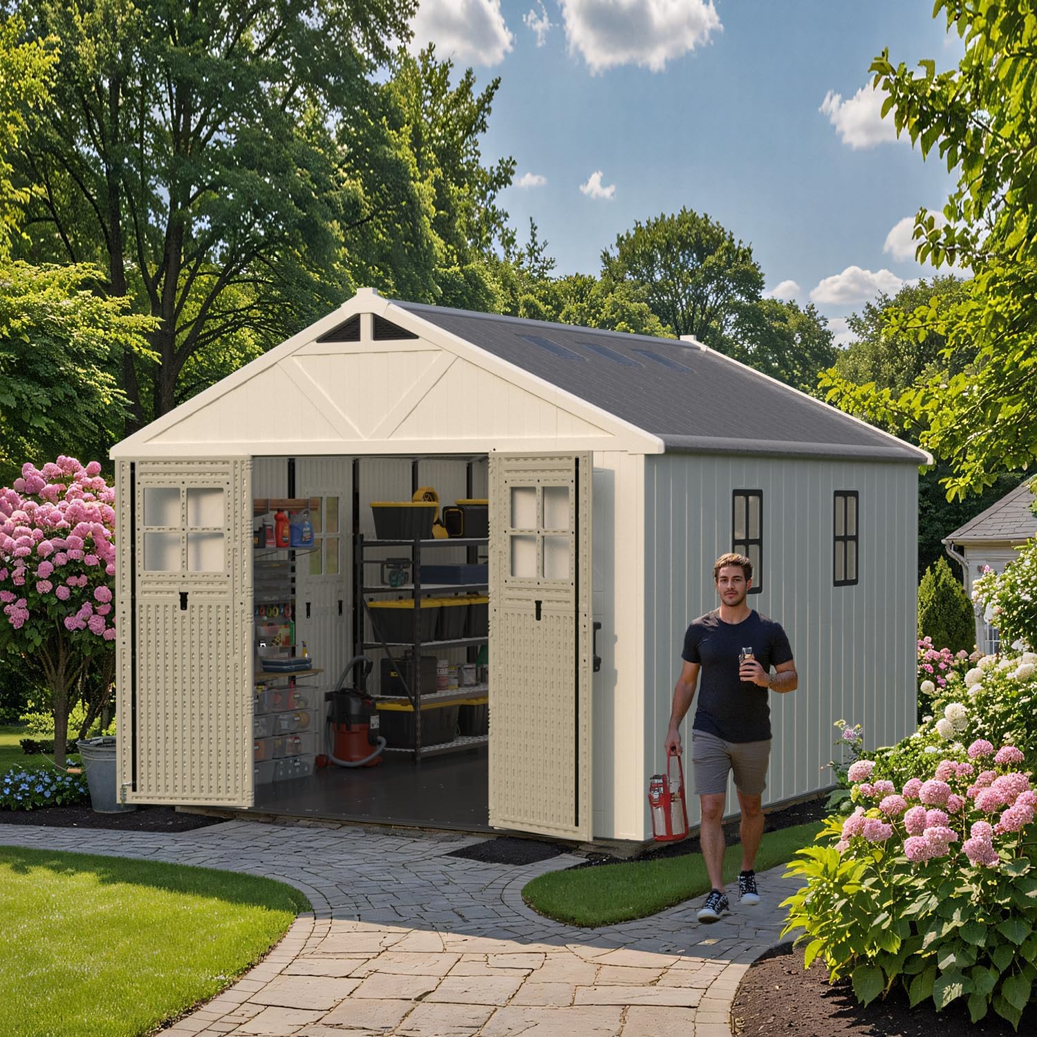 Patiowell 10x12 storage shed review unboxing