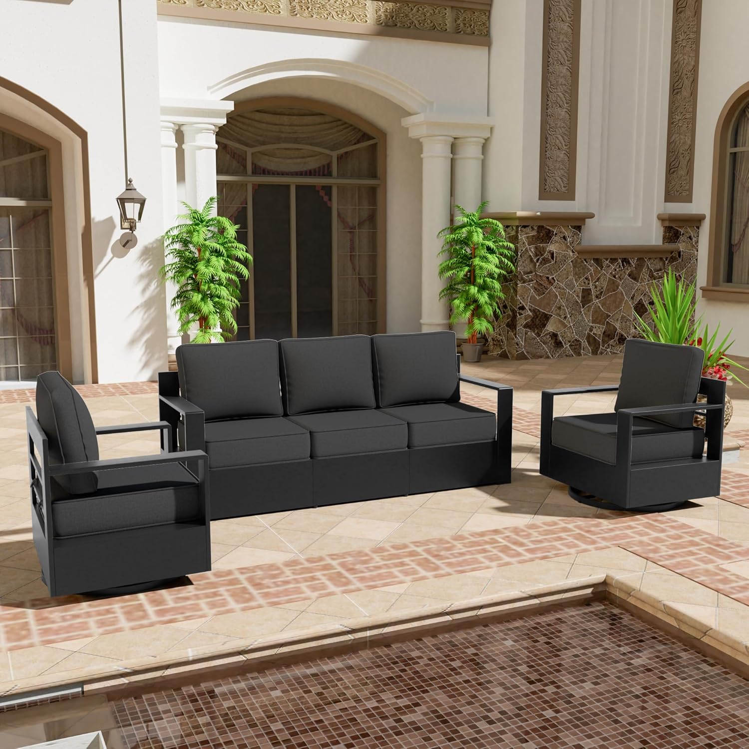 Qsoer aluminum outdoor furniture review,Qsoer patio furniture review and rating,is Qsoer outdoor set worth buying,Qsoer 3 piece conversation set review pros cons,Qsoer swivel sofa review honest opinion,Qsoer aluminum patio set review verdict unboxing and complete package contents