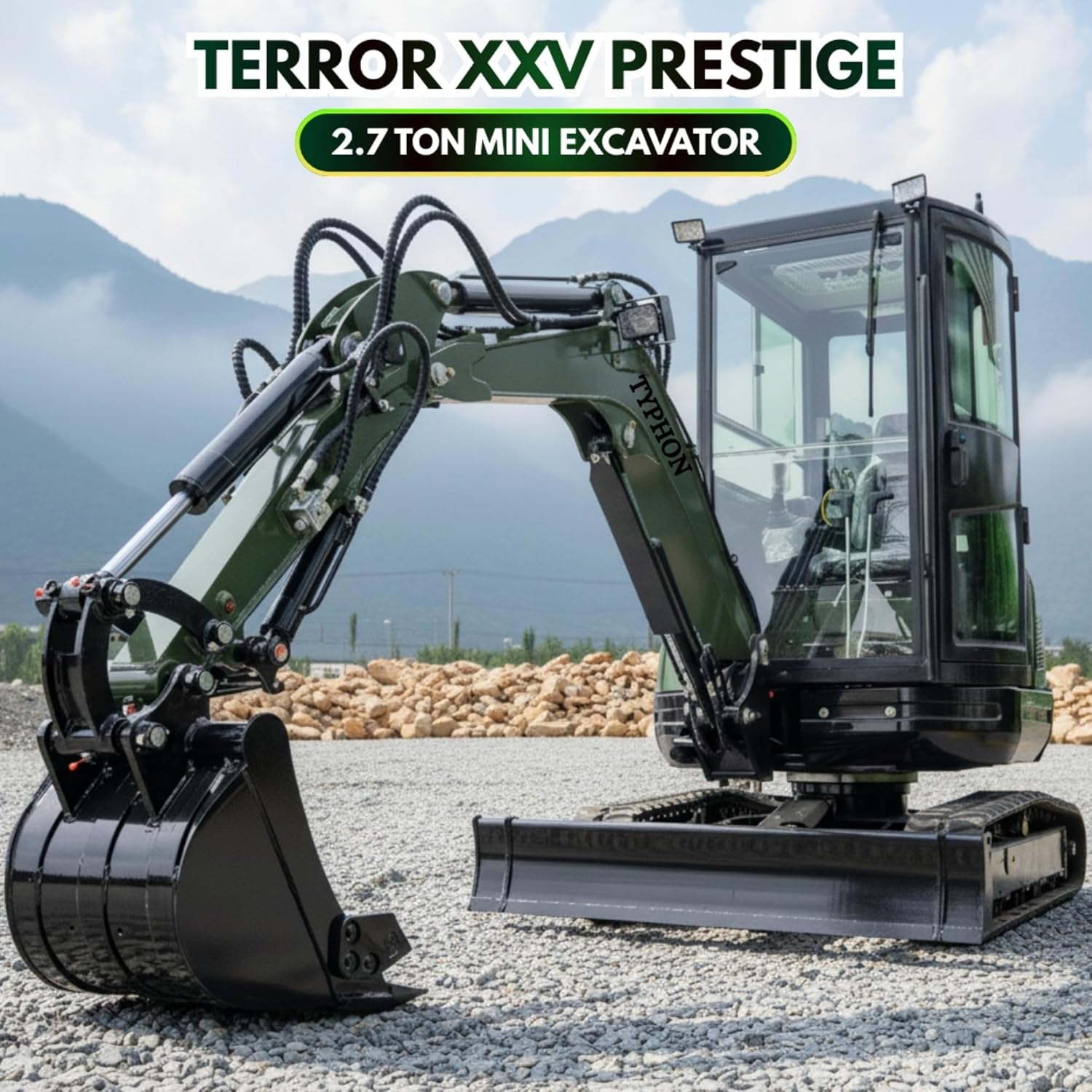 TYPHON TERROR XXV mini excavator review,TYPHON TERROR XXV pros cons,should I buy TYPHON TERROR XXV,TYPHON TERROR XXV vs alternatives,best 2.7-ton mini excavator,TYPHON TERROR XXV worth buying unboxing and complete package contents