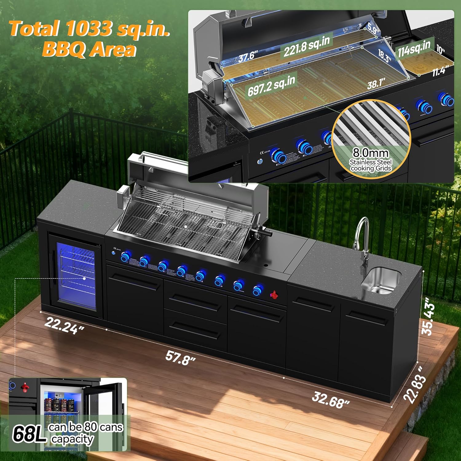 VESTIVIUM modular outdoor kitchen review,VESTIVIUM outdoor kitchen pros cons,should I buy a modular outdoor kitchen,best all-in-one outdoor kitchen,VESTIVIUM grill station worth it,modular grill island vs built in unboxing and complete package contents
