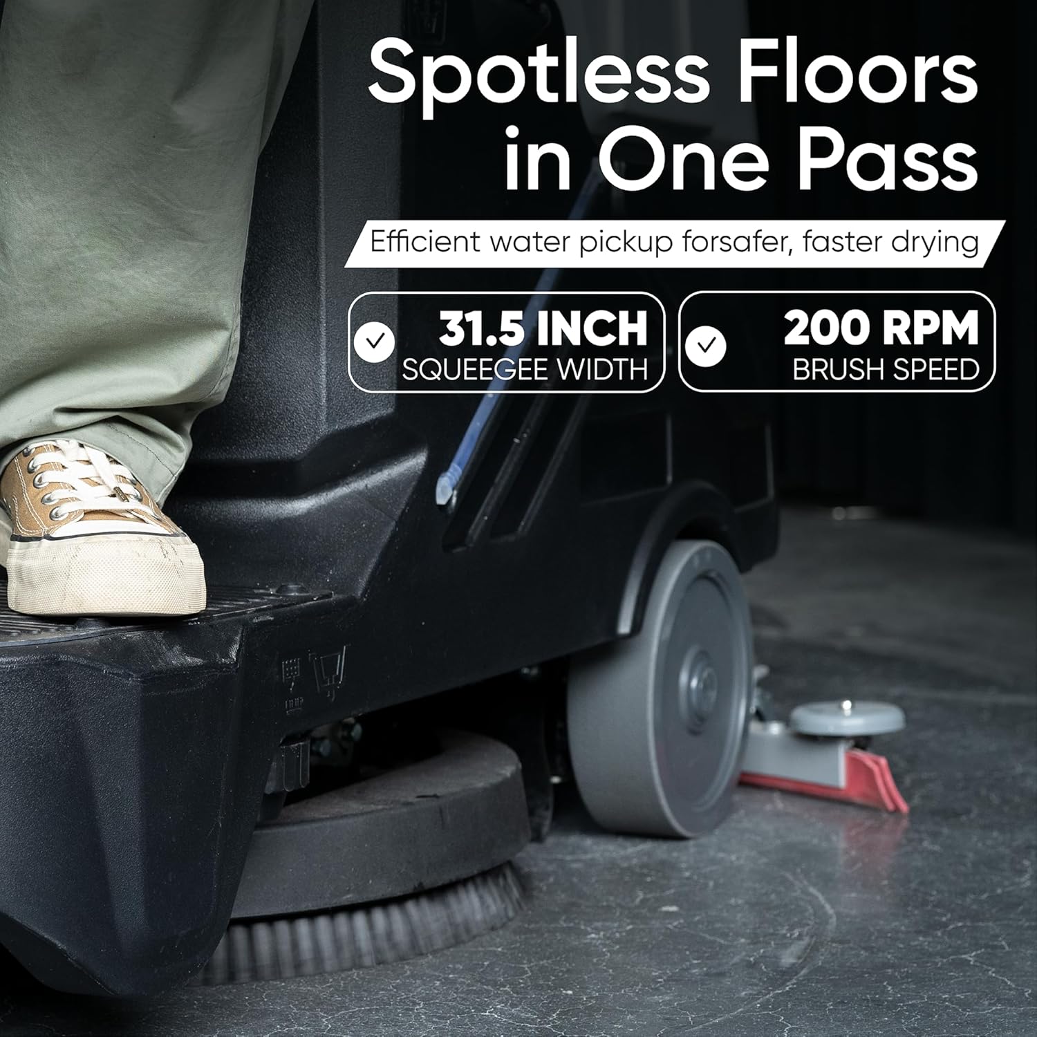dapper supply ride-on floor scrubber review,dapper supply floor scrubber review pros cons,ride-on floor scrubber review honest opinion,battery powered floor scrubber review verdict,dapper supply dp-rafs1205 review and rating unboxing and complete package contents