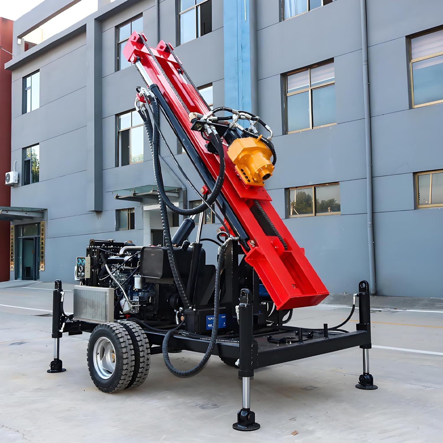 hydraulic water well drilling rig review,should I buy a hydraulic water well drilling rig,hydraulic water well drilling rig pros cons,best portable well drilling equipment,hydraulic well drill vs manual,compact borehole drilling machine worth buying unboxing and complete package contents